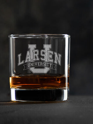 Classic University : Rocks Glasses - Engraved