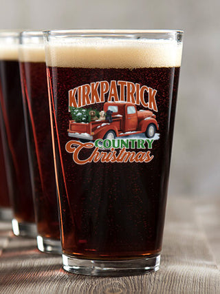 Country Christmas : Pint Glasses - Color Printed