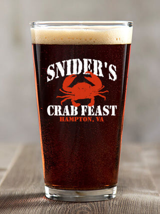 Crab Feast : Pint Glasses - Color Printed