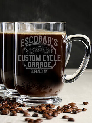 Custom Cycle Garage BP : Coffee Mugs - Engraved
