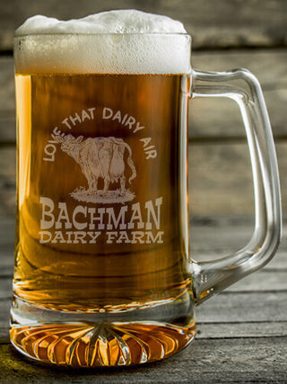Dairy Air : Beer Mugs - Engraved