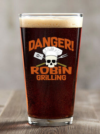 Danger Grilling : Pint Glasses - Color Printed
