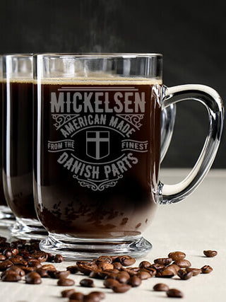 Danish Parts : Coffee Mugs - Engraved