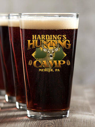 Deer Hunting Camp : Pint Glasses - Color Printed