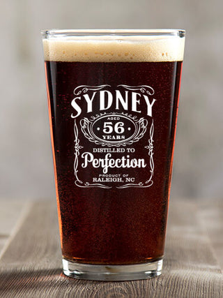 Distilled to Perfection : Pint Glasses - Color Printed