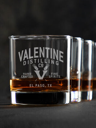 Distilling Company : Rocks Glasses - Engraved