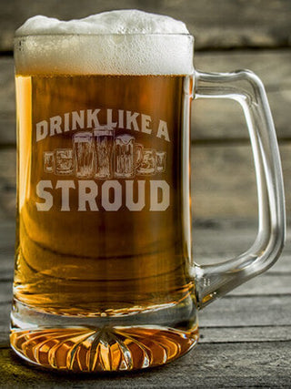 Drink Like A : Beer Mugs - Engraved