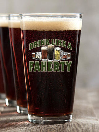 Drink Like A : Pint Glasses - Color Printed