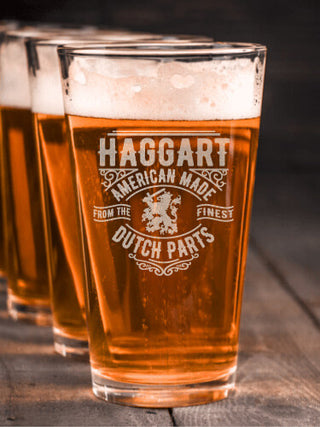 Dutch Parts : Pint Glasses - Engraved