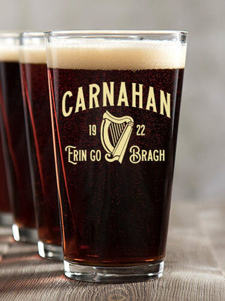 Erin Go Bragh : Pint Glasses - Color Printed