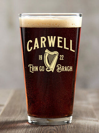 Erin Go Bragh : Pint Glasses - Color Printed