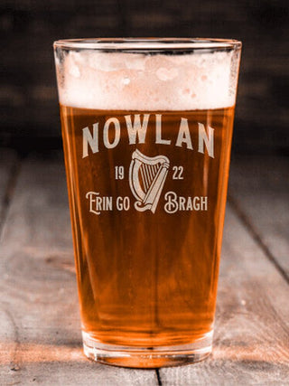Erin Go Bragh : Pint Glasses - Engraved