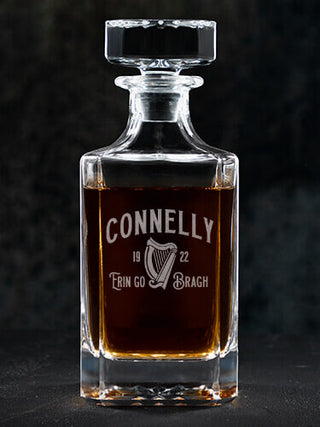 Erin Go Bragh : Whiskey Decanter - Engraved