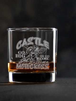 Extreme Motocross : Rocks Glasses - Engraved