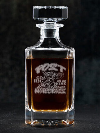 Extreme Motocross : Whiskey Decanter - Engraved