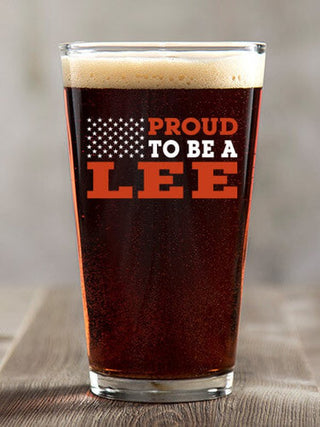 Family Flag : Pint Glasses - Color Printed