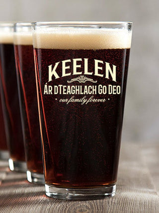 Family Forever : Pint Glasses - Color Printed