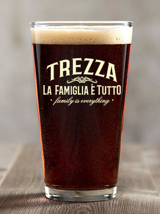 Family Is Everything : Pint Glasses - Color Printed