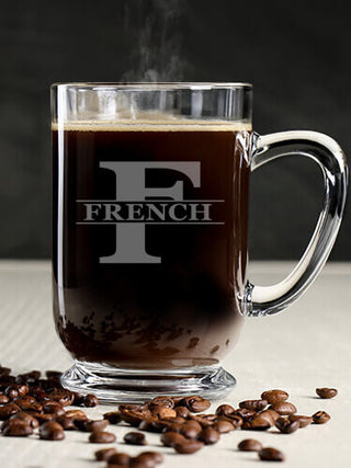 Family Monogram : Coffee Mugs - Engraved