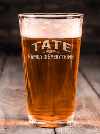 Family : Pint Glasses - Engraved