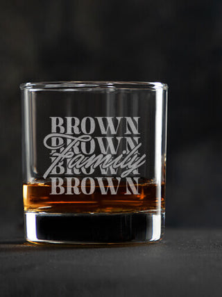 Family Repeat : Rocks Glasses - Engraved