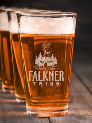 Family Tribe : Pint Glasses - Engraved