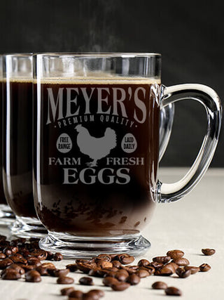 Farm Fresh Eggs : Coffee Mugs - Engraved