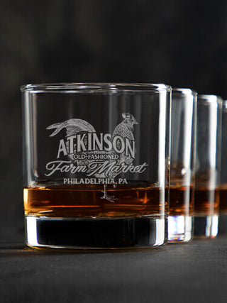 Farm Market : Rocks Glasses - Engraved