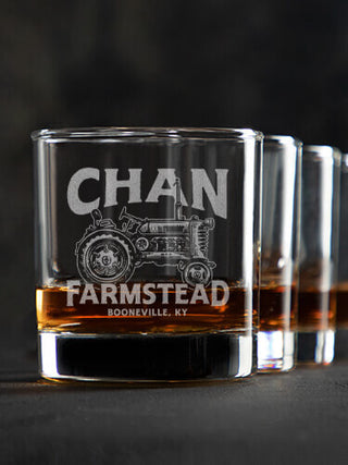 Farmstead : Rocks Glasses - Engraved