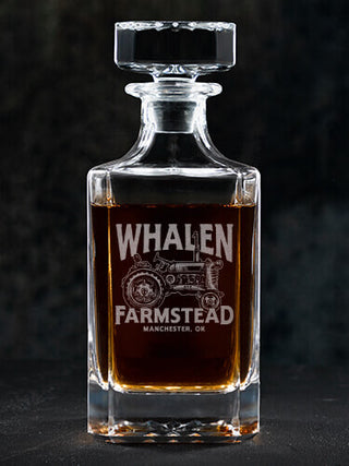 Farmstead : Whiskey Decanter - Engraved