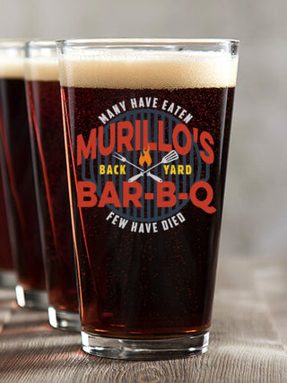 Few Have Died BBQ : Pint Glasses - Color Printed