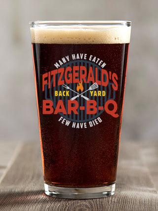 Few Have Died BBQ : Pint Glasses - Color Printed