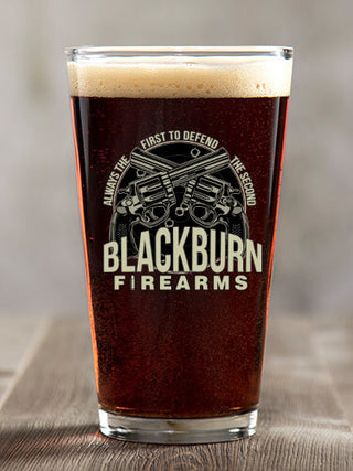 Firearms : Pint Glasses - Color Printed