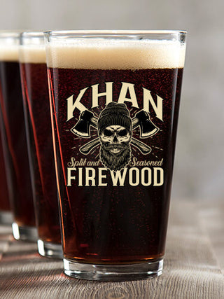 Firewood : Pint Glasses - Color Printed