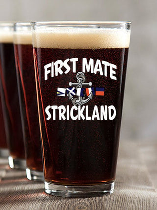 First Mate : Pint Glasses - Color Printed