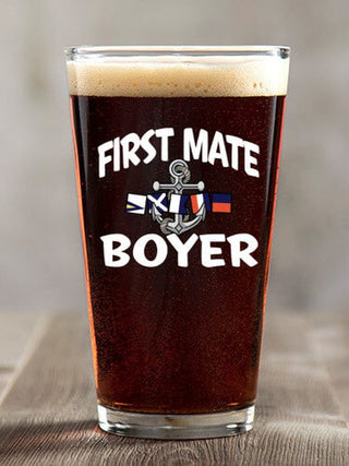 First Mate : Pint Glasses - Color Printed