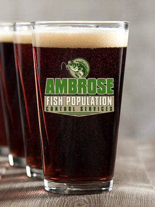 Fish Services : Pint Glasses - Color Printed