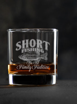 Fishing Family Tradition : Rocks Glasses - Engraved