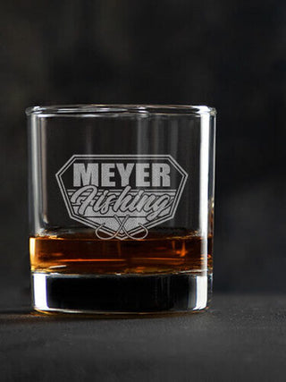 Fishing : Rocks Glasses - Engraved