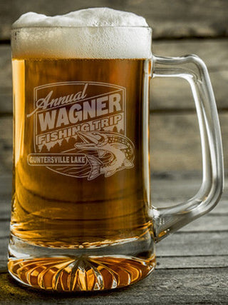 Fishing Trip : Beer Mugs - Engraved