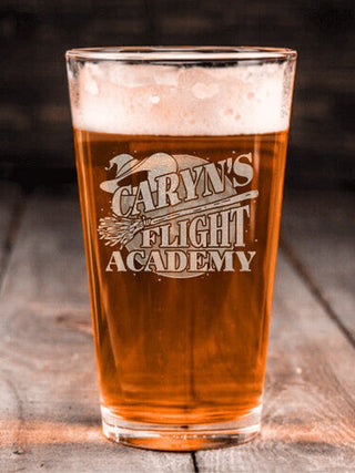Flight Academy : Pint Glasses - Engraved