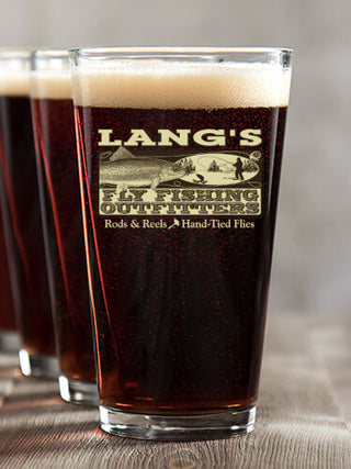 Fly Fishing : Pint Glasses - Color Printed