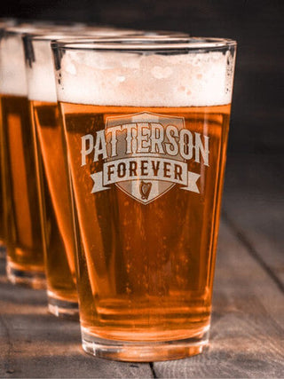 Forever : Pint Glasses - Engraved