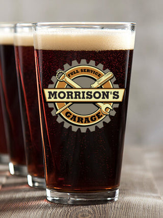 Garage : Pint Glasses - Color Printed