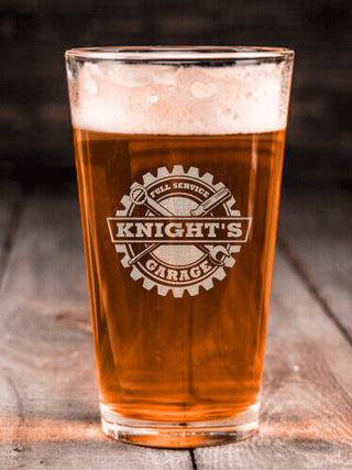 Garage : Pint Glasses - Engraved