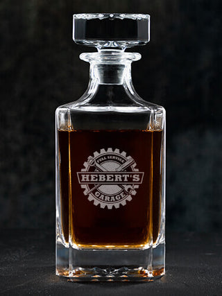 Garage : Whiskey Decanter - Engraved