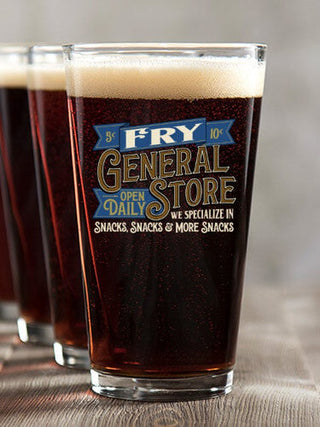 General Store : Pint Glasses - Color Printed
