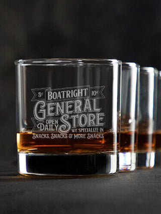 General Store : Rocks Glasses - Engraved
