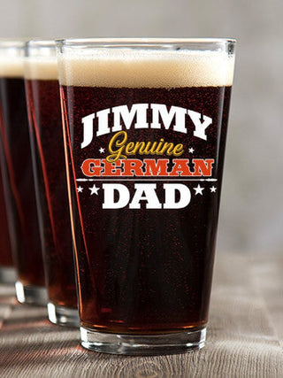 German Dad : Pint Glasses - Color Printed