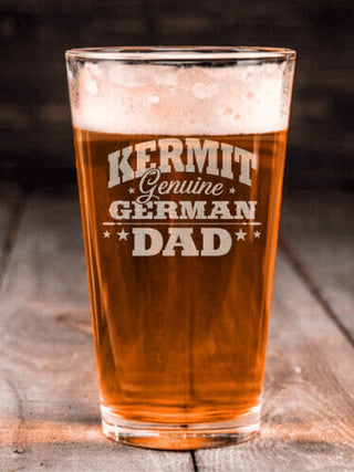 German Dad : Pint Glasses - Engraved